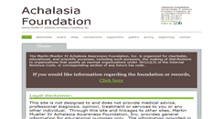 Desktop Screenshot of achalasia.us